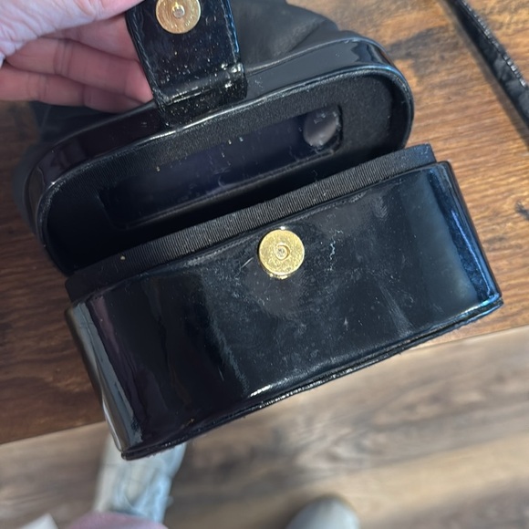 Vintage 80’s Diamicci black crossbody black with two compartments - Picture 6 of 11